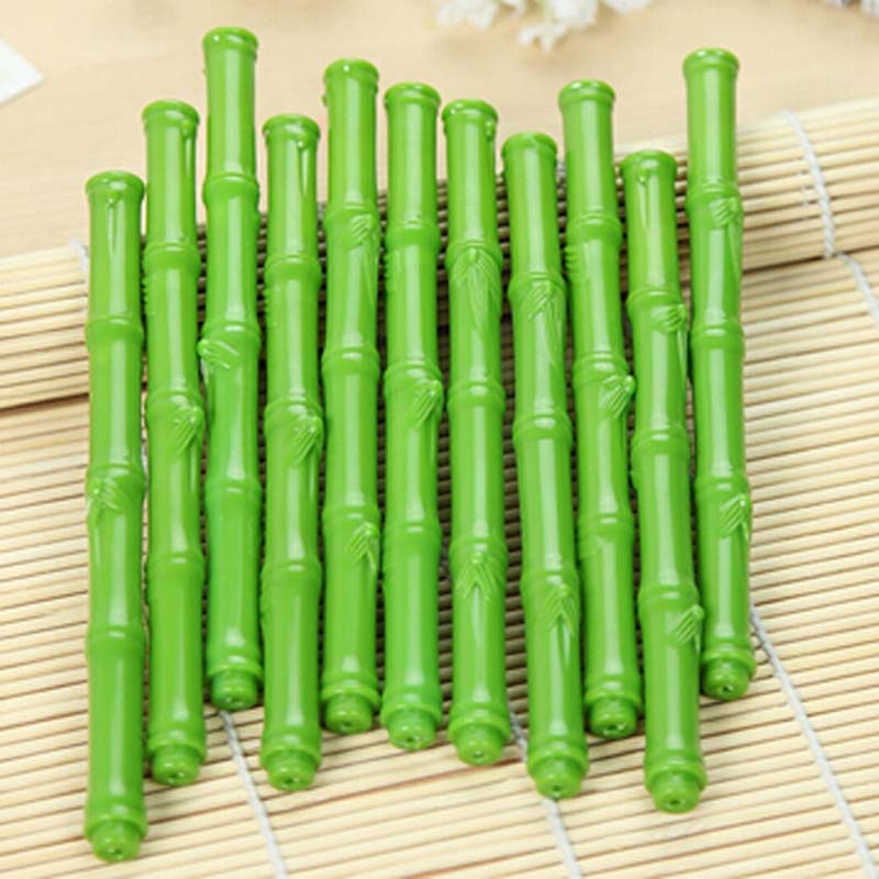 20pcs Lifelike Bamboo Shaped Ball Point Pen Signing Pen Ballpoint Pen Writing Supplies student school stationery Free Shipping