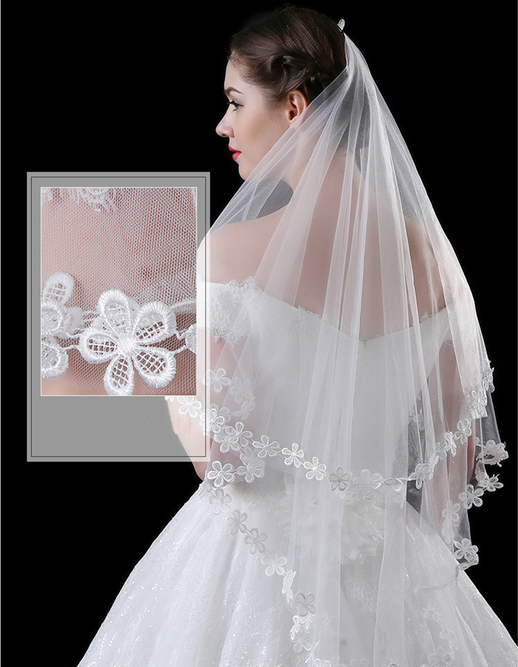 New Arrival 2019 Bridal Wedding Veils One Layer Soft Tulle Applique Edge Cheap Headpieces Bridal Accessories, Black
New Arrival 2019 Bridal Wedding Veils One Layer Soft Tulle Applique Edge Cheap Headpieces Bridal Accessories, Black