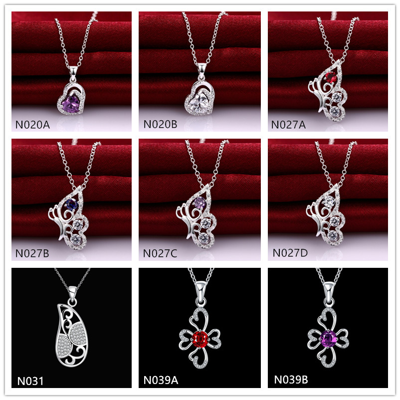 Factory direct sale fashion women's gemstone 925 silver Necklace Pendant 10 pieces a lot mixed style,sterling silver Pendant Necklaces EMN25
Factory direct sale fashion women's gemstone 925 silver Necklace Pendant 10 pieces a lot mixed style,sterling silver Pendant Necklaces EMN25