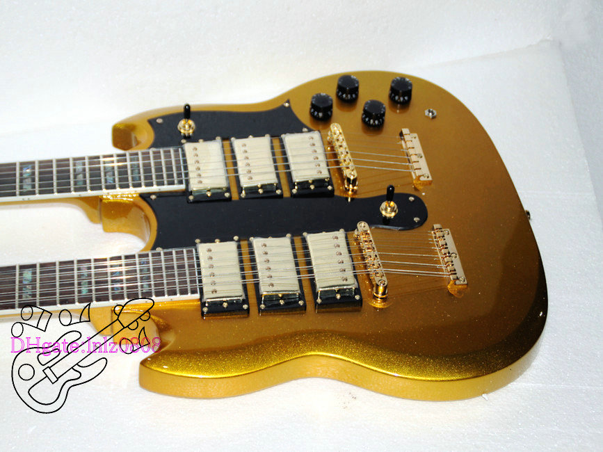 New Arrival Gold 3 Pickups 1275 Double Neck Electric Guitar Abalone Inlay Wholesale guitars
New Arrival Gold 3 Pickups 1275 Double Neck Electric Guitar Abalone Inlay Wholesale guitars