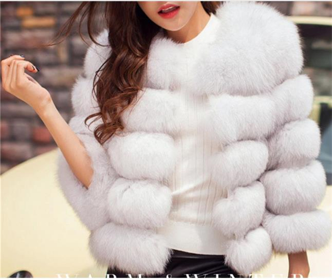 Women's Real Fox Fur Vest - Winter Warm Jacket Coat Waistcoat, Short, Multiple Colors, Fashion Slim Style B1