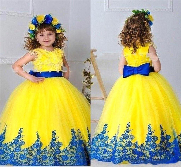 Pageant Dresses Girls Ball Gown Formal Kids Bridesmaid Princess Party Prom Dresses Lace Custom Embroidery Flowers Bowknot Evening Dresses, Yellow
Pageant Dresses Girls Ball Gown Formal Kids Bridesmaid Princess Party Prom Dresses Lace Custom Embroidery Flowers Bowknot Evening Dresses, Yellow