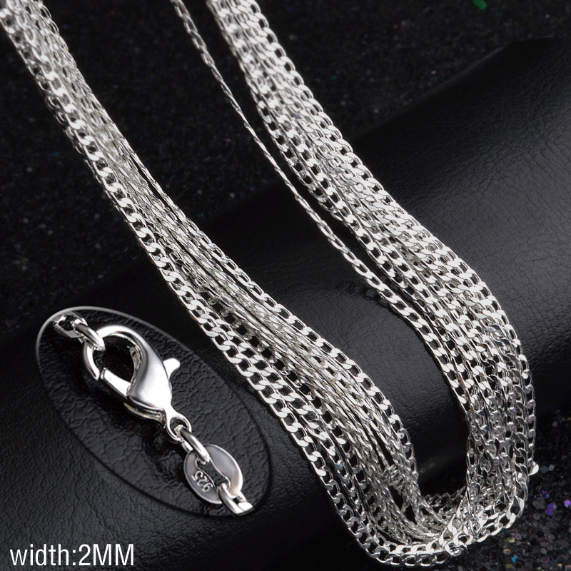 2016 Hot sales 2MM 16' 18' 20' 22' 24' 26' 28' 30' 925 Silver Chain Necklace High Quality with free shipping 50pcs/lot
2016 Hot sales 2MM 16' 18' 20' 22' 24' 26' 28' 30' 925 Silver Chain Necklace High Quality with free shipping 50pcs/lot