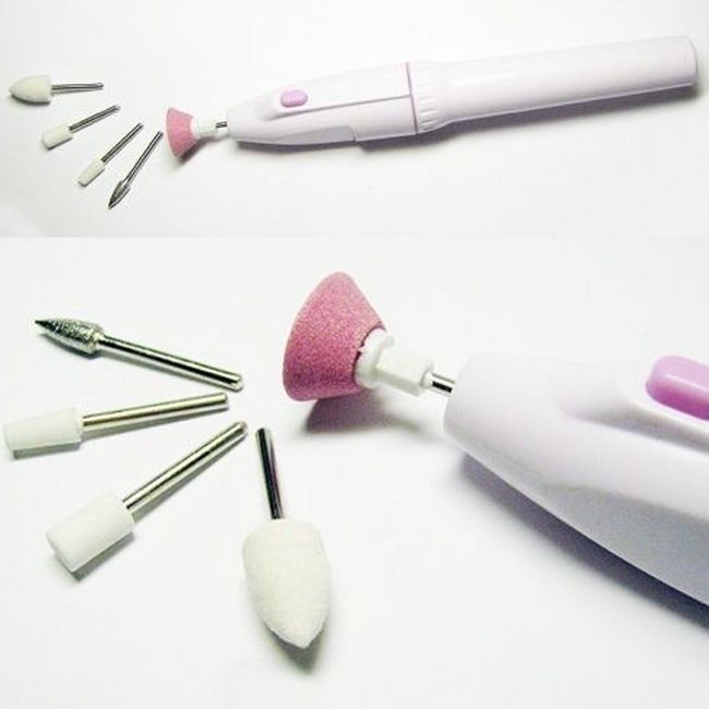 Portable Nail Art Care Electric Manicure and Pedicure Grinding Drill Tool Set S #R489