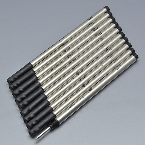 High Quality (10 pieces/lot ) 0.7mm black / biue refill for Roller ball pen stationery write smooth pen accessories