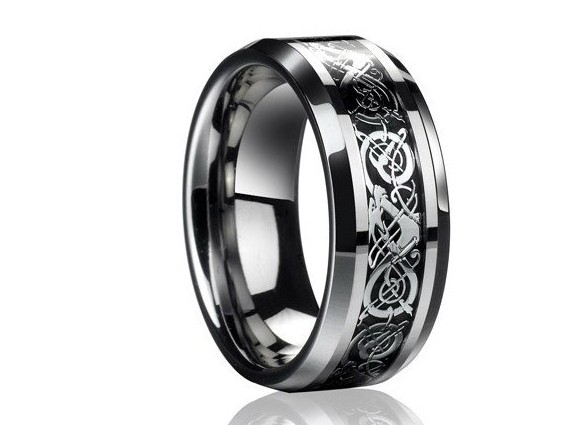 Wholesale-Free Shipping Dragon 316L stainless steel Ring Mens Jewelry Wedding Band male ring for lovers