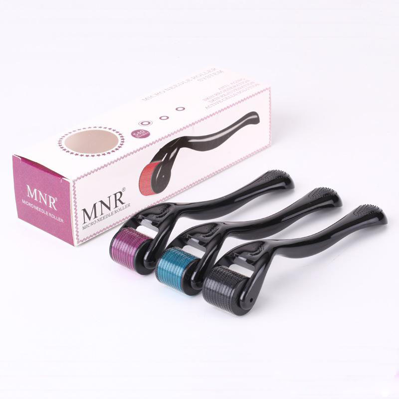 MNR Derma roller 540 Microneedle roller skin beauty tool MNR Stainless stell needle Dermaroller Black Handle with Purple Roller
MNR Derma roller 540 Microneedle roller skin beauty tool MNR Stainless stell needle Dermaroller Black Handle with Purple Roller