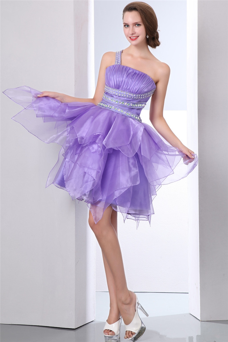2017 Sexy One-Shoulder Crystal Ball Gown Mini Homecoming Dress With Backless Organza Graduation Prom Party Gown BH06, Blue
2017 Sexy One-Shoulder Crystal Ball Gown Mini Homecoming Dress With Backless Organza Graduation Prom Party Gown BH06, Blue