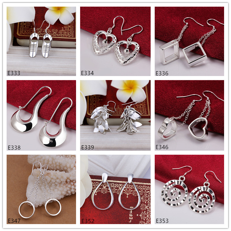 high grade wholesale fashion sterling silver Dangle Chandelier earrings arrival 9 pairs diffrent style women's 925 silver earring GTE33
high grade wholesale fashion sterling silver Dangle Chandelier earrings arrival 9 pairs diffrent style women's 925 silver earring GTE33