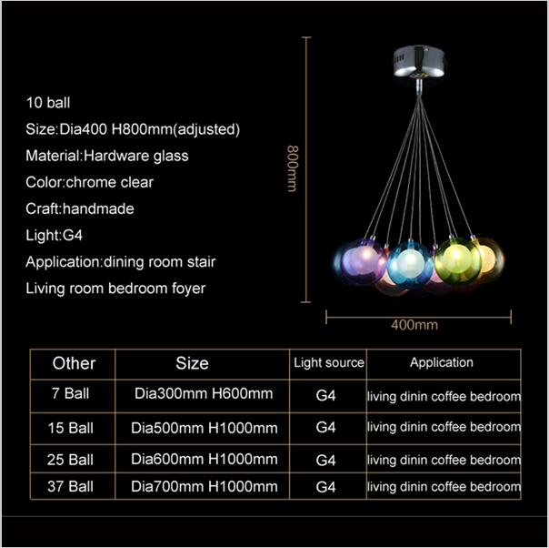 DIY Modern Led Colorful Glass pendant Lights For Living Dining Room Shop Bar Home Dec G4 Glass Pendant lamp lampadario moderno