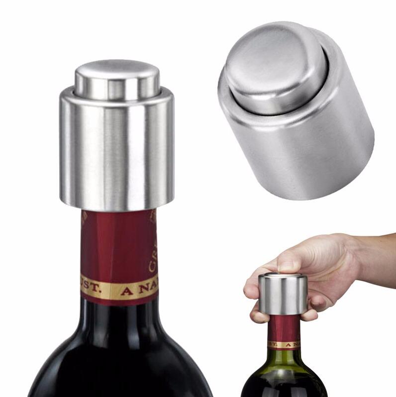 Wine Bottle Stopper Stainless Steel Bar Tools Preservation Wine Stoppers Kitchen Wine Champagne Stopper Beverage Closures Pour Cap DHL Free, Silver
Wine Bottle Stopper Stainless Steel Bar Tools Preservation Wine Stoppers Kitchen Wine Champagne Stopper Beverage Closures Pour Cap DHL Free, Silver