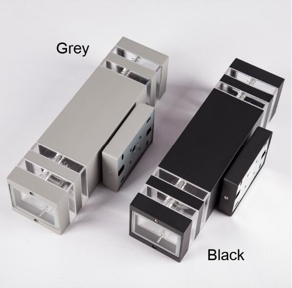 Outdoor Waterproof E27 LED Wall Lamp Porch Lights Up and Down Dual-Head Aluminum Light for Garden Yard Corridor Balcony