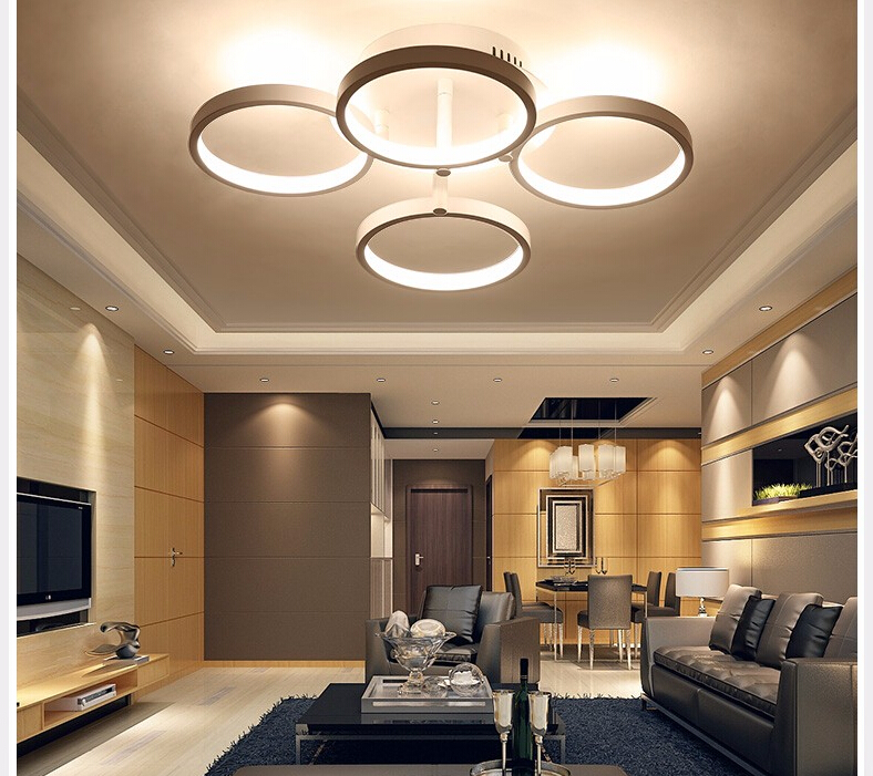 Circle Rings Modern Led Ceiling Lights for Living Room Bedroom Remote Control Ceiling Lamp Fixtures AC85-265V
Circle Rings Modern Led Ceiling Lights for Living Room Bedroom Remote Control Ceiling Lamp Fixtures AC85-265V