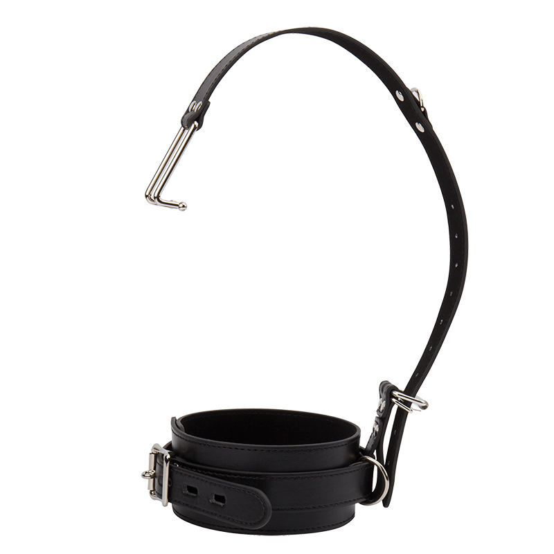 PU Leather Sex Slave Collar with Nose Hook, Fetish Bondage Restraints, Sex Products Adult Games Erotic Toys Sex Toys for Couples 0701