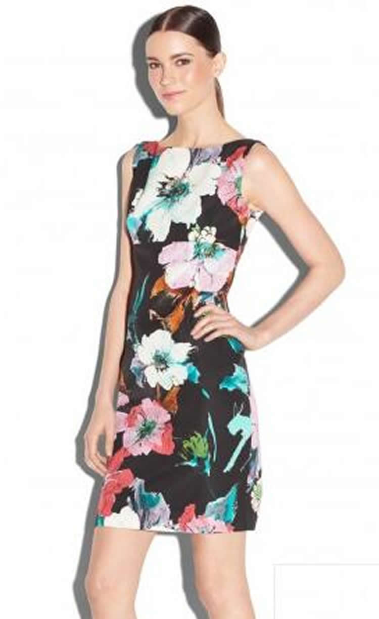 Flower Print Women Sheath Dress Round Neck Mini Casual Dresses 082013, As pictures
Flower Print Women Sheath Dress Round Neck Mini Casual Dresses 082013, As pictures