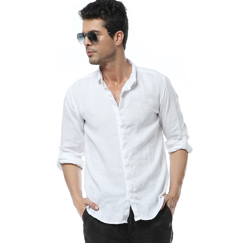 Wholesale- 2020 New White Linen Shirts Men Long SLeeve Slim Casual Shirts Mens Clothes camisa masculina shirt men brand clothing100kg wear, Dark blue
Wholesale- 2020 New White Linen Shirts Men Long SLeeve Slim Casual Shirts Mens Clothes camisa masculina shirt men brand clothing100kg wear, Dark blue