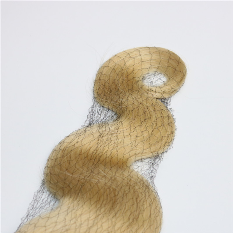 613 Hair Bundles Human Hair Weave Bleached Blonde Body Wave Brazilian Virgin Hair Wefts can be dyed and styled.