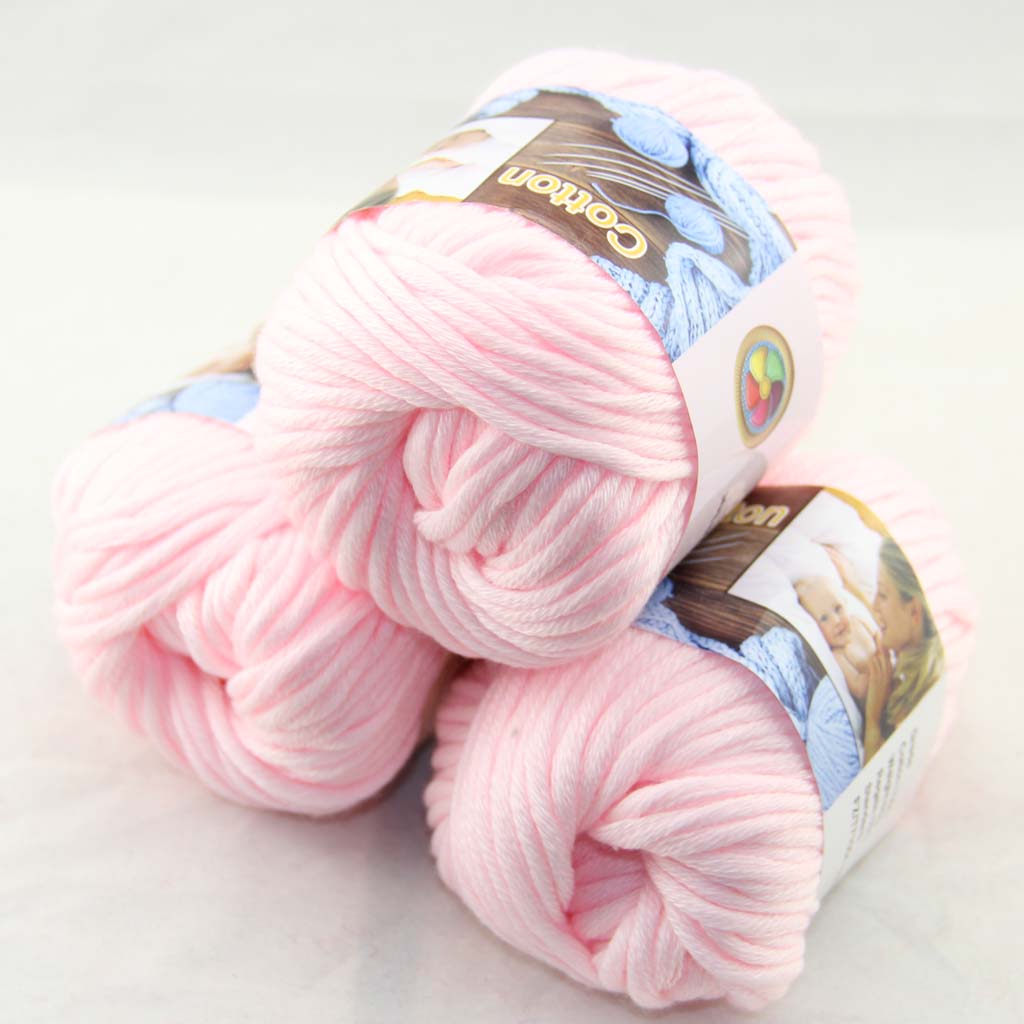 Sale LOT of 3 BallsX50g Special Thick Worsted 100% Cotton Knitting Yarn baby pink 42203
Sale LOT of 3 BallsX50g Special Thick Worsted 100% Cotton Knitting Yarn baby pink 42203