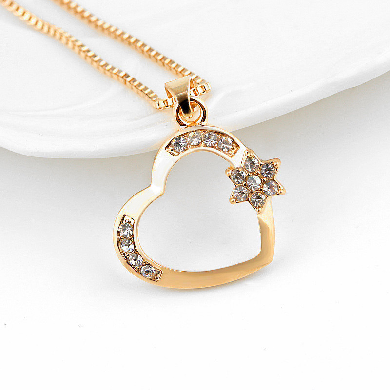 Fashion Pendant Necklaces For Women Gold Silver Plated Heart Rhinestone Alloy Choker Necklace Jewelry Friend Gift
Fashion Pendant Necklaces For Women Gold Silver Plated Heart Rhinestone Alloy Choker Necklace Jewelry Friend Gift