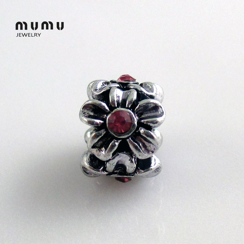 Wholesale Diy Jewelry Flower Charm Beads Silver Plated With Red Crystal Plum Loose Beads Fits European Snake Charm Bracelets Free Shipping, Black
Wholesale Diy Jewelry Flower Charm Beads Silver Plated With Red Crystal Plum Loose Beads Fits European Snake Charm Bracelets Free Shipping, Black