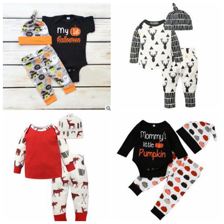 Baby Clothing Sets Pumpkin Christmas Halloween Outfits Kids Deer Print Suits Xmas Ins Romper Pants Hats Cotton Jumpsuit Caps Trousers B2841, Remark your colors
Baby Clothing Sets Pumpkin Christmas Halloween Outfits Kids Deer Print Suits Xmas Ins Romper Pants Hats Cotton Jumpsuit Caps Trousers B2841, Remark your colors