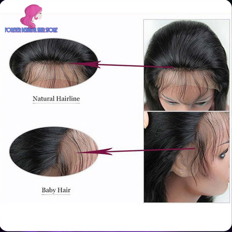 Heavy Italian Yaki Straight Glueless Full Lace Human Hair Wigs Kinky Straight Lace Front Wigs For Black Women Peruvian Wig