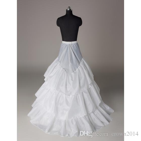 Trumpet Mermaid Bridal Crinoline Petticoat Skirt 3 Hoop Petticoats For Wedding Accessories Free Shipping White Stretchabe Real Sample