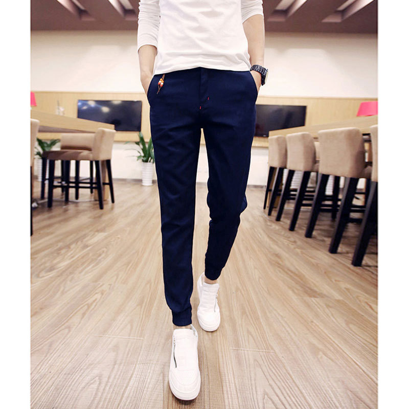 Wholesale-2016 New Mens Skinny Joggers Chinos Slim Pants Men Trousers Hip Hop Pantalones Hombre Plus Size S-XXXL1