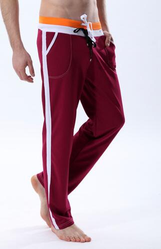 Wholesale-Hot sale Wangjiang Gay mens joggers sweat pants Long Red loose Sport Yoga Jogging gym clothing brands Running Pants Men Winter