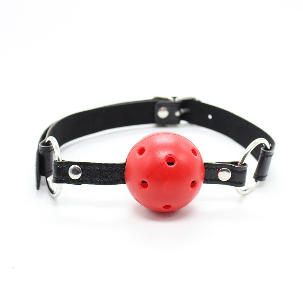 Adult Toys Leather Ball Gag Mouth Bondage Fetish Restraint Slave Harness Roleplay Gimp #R501