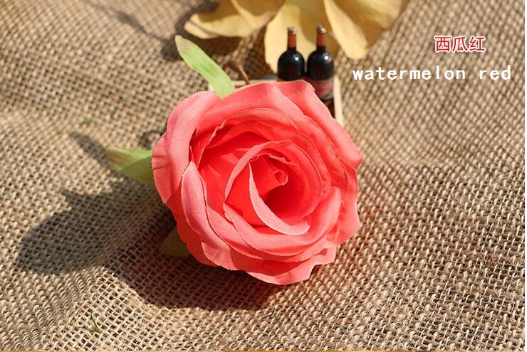 Silk rose head wholesale 3.14inch dia fake flowers high quality WR007