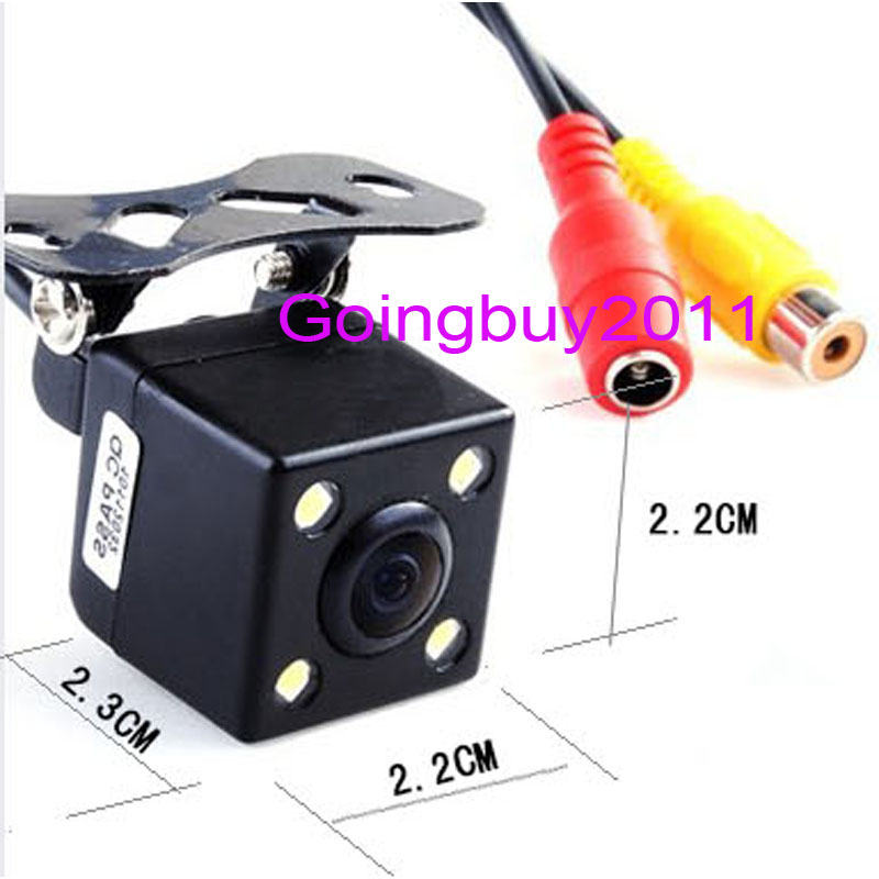 4.3" Car LCD Monitor + Wireless 4 LED Reverse Parking Backup Camera 170° Car Rear View Kit New 10pcs/lot