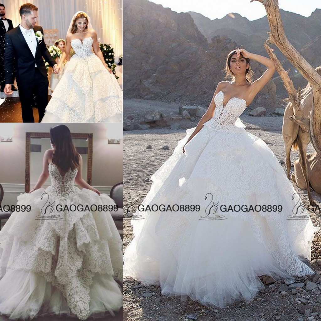 Pnina Tornai Strapless Lace Pearls Ball Gown Wedding Dresses Tiered Skirts Princess Garden Plus Size Corset Lace-up Bridal Dress, White
Pnina Tornai Strapless Lace Pearls Ball Gown Wedding Dresses Tiered Skirts Princess Garden Plus Size Corset Lace-up Bridal Dress, White