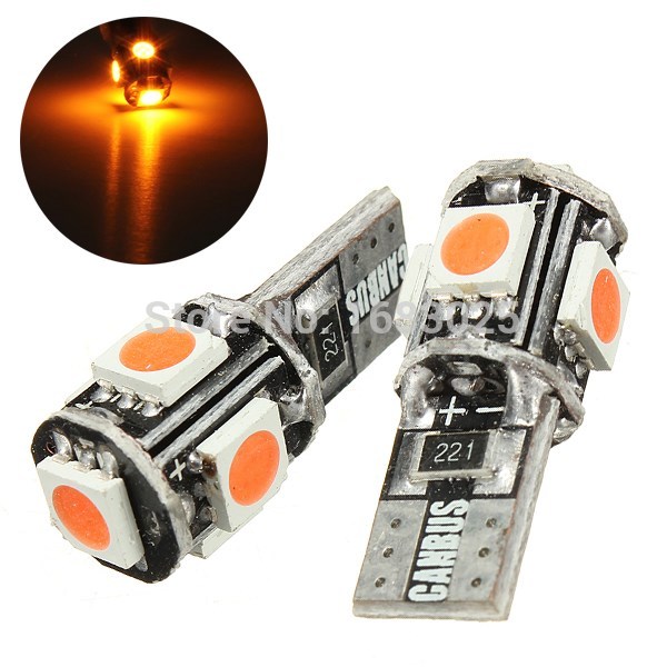 20Pcs Yellow Amber Canbus Error Free Car T10 W5W 194 168 2825 LED 5-smd Wedge Light Bulb No OBC Error
20Pcs Yellow Amber Canbus Error Free Car T10 W5W 194 168 2825 LED 5-smd Wedge Light Bulb No OBC Error