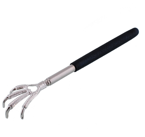 New Adjustable Convenient Black Eagle Claw Stainless Steel Massager Back Scratcher Gift
