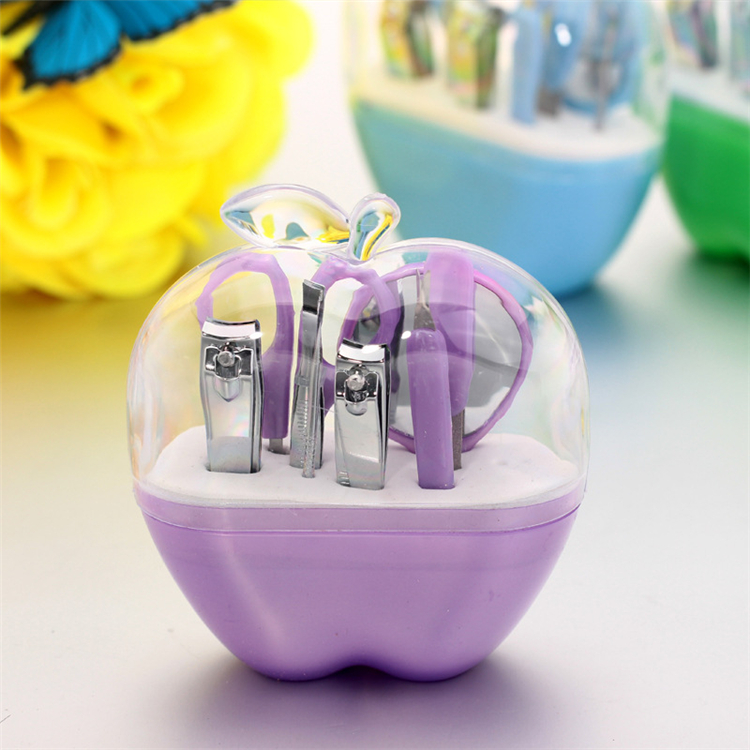 New Apple Shape manicure set nail care set all-round nail scissors manicure tool manicure kit 8pcs/set Nail Art Salon Kits 2916-1
