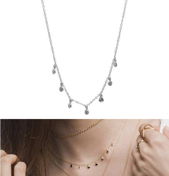 factory wholesale cheap dainty delicate tiny mini dots charm choker statement women fashion jewelry necklace
