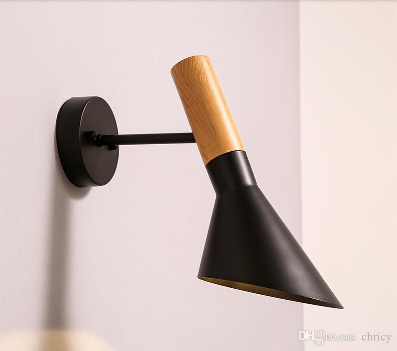 loft Wood Iron led wall lighting industrial wall sconces coffee house Bar Lamp retro industrial led lights Rotatable Led Wall Lamps