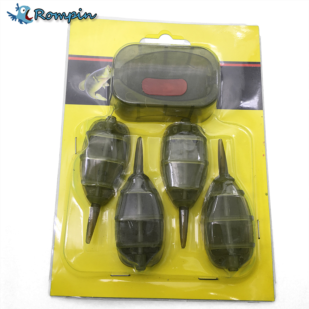 Rompin carp fishing feeder tool 15/20/25/30g Tow Set Carp Fishing Lead Sinker Lures Bait Holder Device
Rompin carp fishing feeder tool 15/20/25/30g Tow Set Carp Fishing Lead Sinker Lures Bait Holder Device