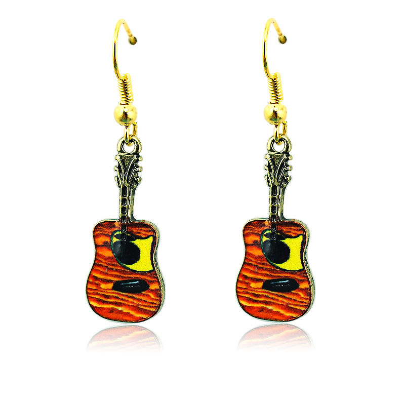 Fashion Charms Earrings Stainless Steel Hooks Dangle Mix Color Retro Guitar Pendants Earrings For Women Jewelry, Golden
Fashion Charms Earrings Stainless Steel Hooks Dangle Mix Color Retro Guitar Pendants Earrings For Women Jewelry, Golden