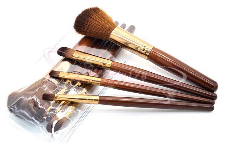 4Pcs set Cosmetic Makeup Brushes Set Eyeshadow brush/eyebrow brush/lip brush/blusher brush 12.7CM with OPP retail packing