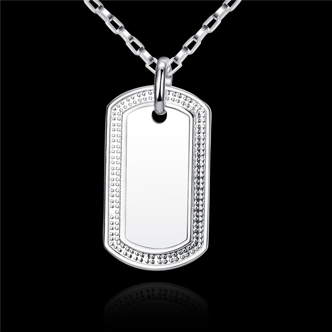 Hot sale Medals necklace sterling silver plated necklace STSN272,wholesale fashion 925 silver pendant necklace factory sale free shipping