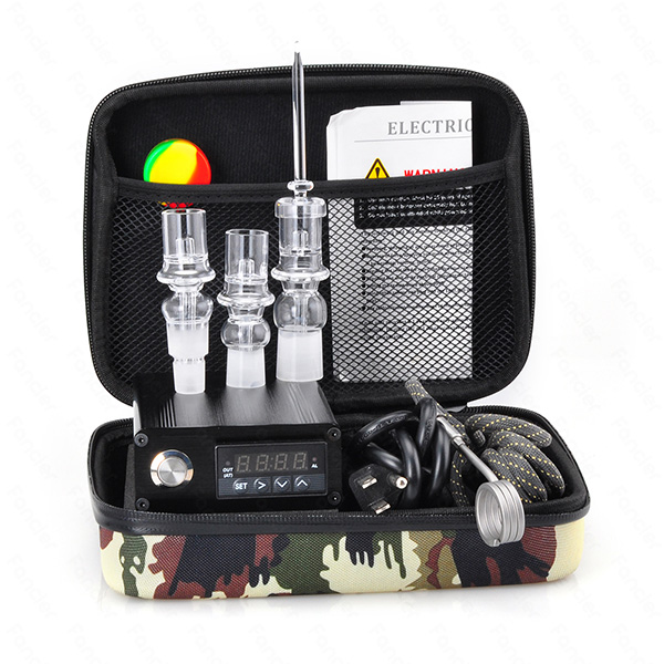 Hot E Quartz Nail Dab Electric Nail Box Complete Kit 20 MM Heating Coil Temperature Controller 100W Quartz Nail Glass Bongs Water Pipe Rig
Hot E Quartz Nail Dab Electric Nail Box Complete Kit 20 MM Heating Coil Temperature Controller 100W Quartz Nail Glass Bongs Water Pipe Rig