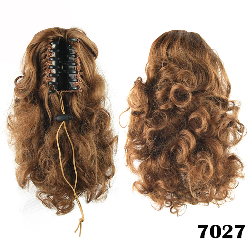 Wholesale-14Inch 4 Colors Short Women Brazilian Hair Curly Bundles Fake Ponytail Tail Drop Black/Brown
Wholesale-14Inch 4 Colors Short Women Brazilian Hair Curly Bundles Fake Ponytail Tail Drop Black/Brown