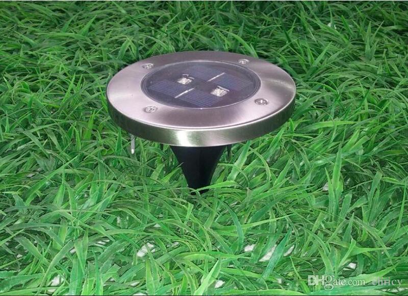 Solar led lawn lamp 3led spike landscape spotlights IP65 cool white / warm white outdoor underground lighting fixture