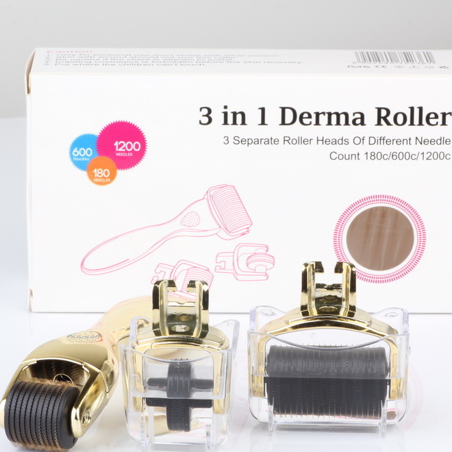 3 in 1 Wholesale Micro Needle Derma Roller Medical Derma Roller Skin Care skin Rollering System
3 in 1 Wholesale Micro Needle Derma Roller Medical Derma Roller Skin Care skin Rollering System