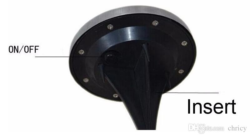 Solar led lawn lamp 3led spike landscape spotlights IP65 cool white / warm white outdoor underground lighting fixture