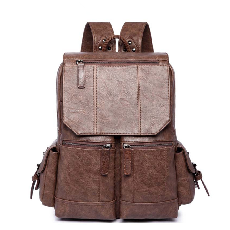 Brand Stylish Travel Retro PU Backpack Male Outdoor Sports Luggage Shoulder Bag Computer Backpacking Men Functional Versatile School Bags, Black
Brand Stylish Travel Retro PU Backpack Male Outdoor Sports Luggage Shoulder Bag Computer Backpacking Men Functional Versatile School Bags, Black