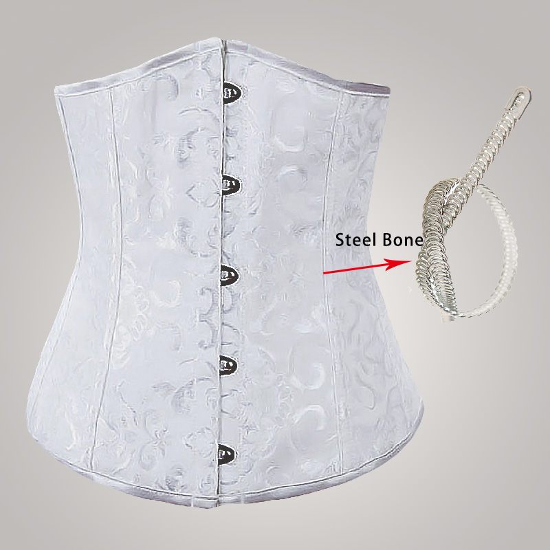 Free shipping!! Full Steel Boned Corsets Cincher Underbust Corset Black Waist Training corsets sexy corselet 8903