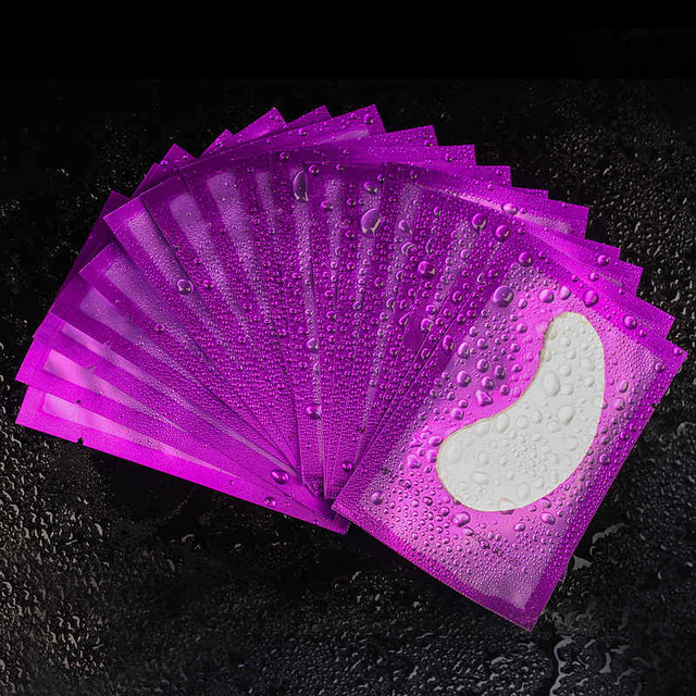 50pairs/pack New Paper Patches Eyelash Under Eye Pads Lash Eyelash Extension Paper Patches Eye Tips Sticker Wraps Make Up Tools